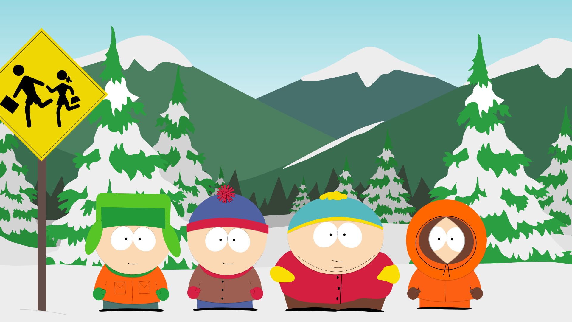 South Park personaggi neve, 1920x1080 Full HD 1080p, PC