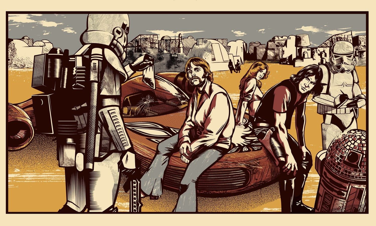 Star Wars stile fumetto anni 70, Jedi, 1500x900 720p, PC