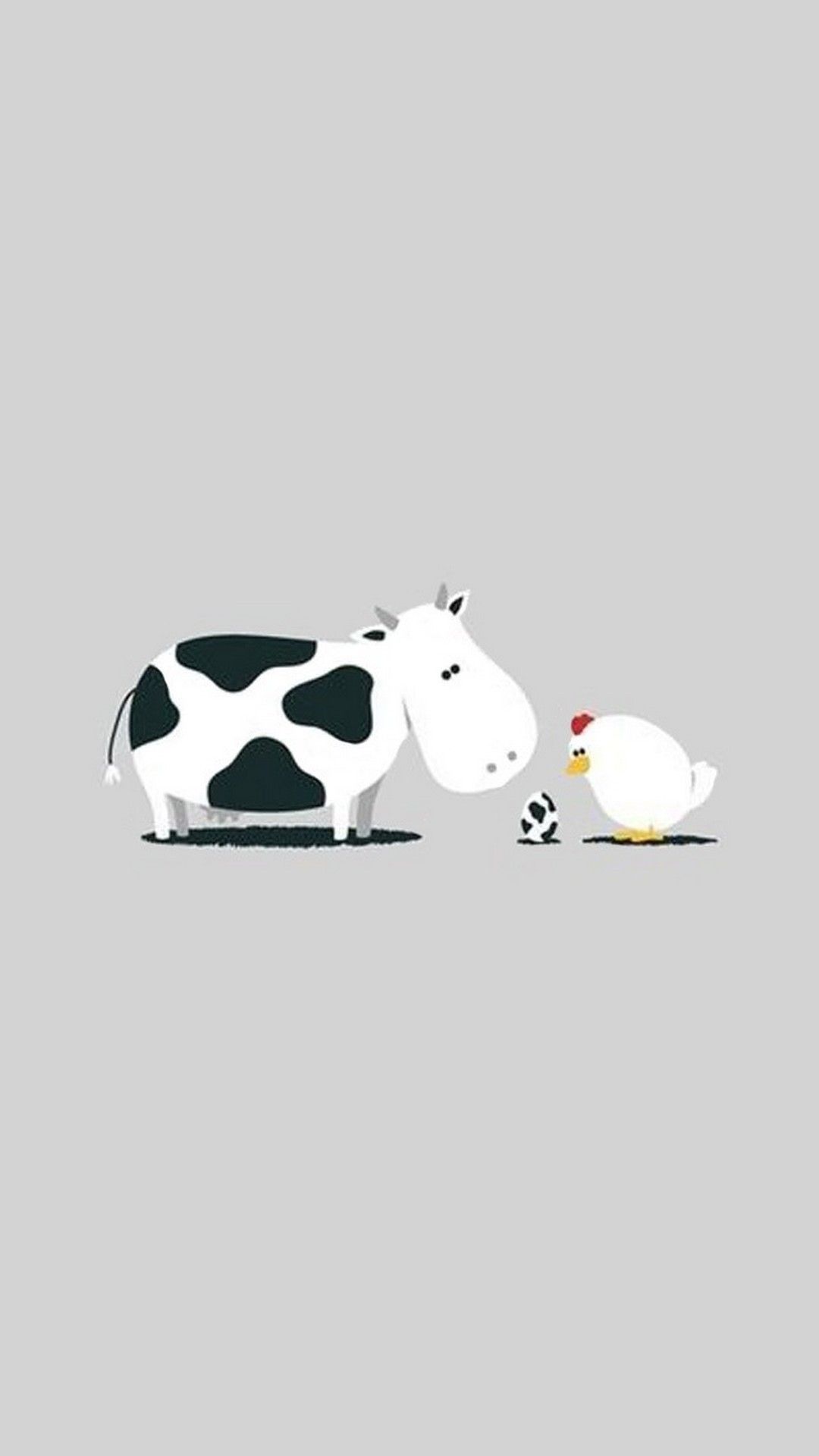 Mucca cartone e gallina, 1080x1920 Verticale, Samsung Galaxy
