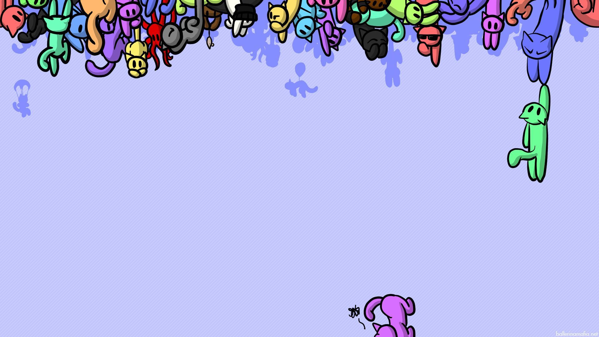 Pusheen gatto con palloncini, 720x1280 Verticale, Telefono