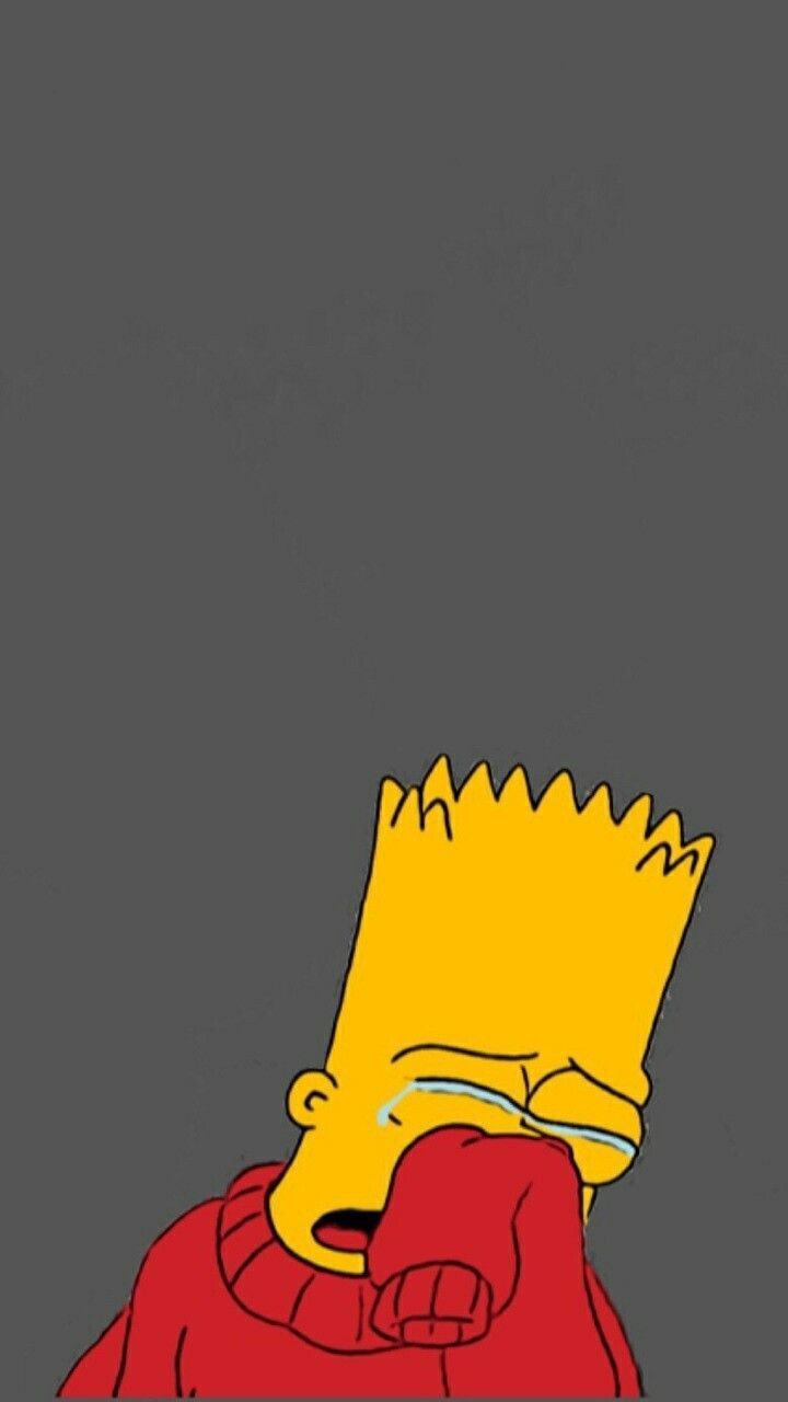 Bart Simpson triste piangendo, 720x1280 Full HD Verticale, iPhone