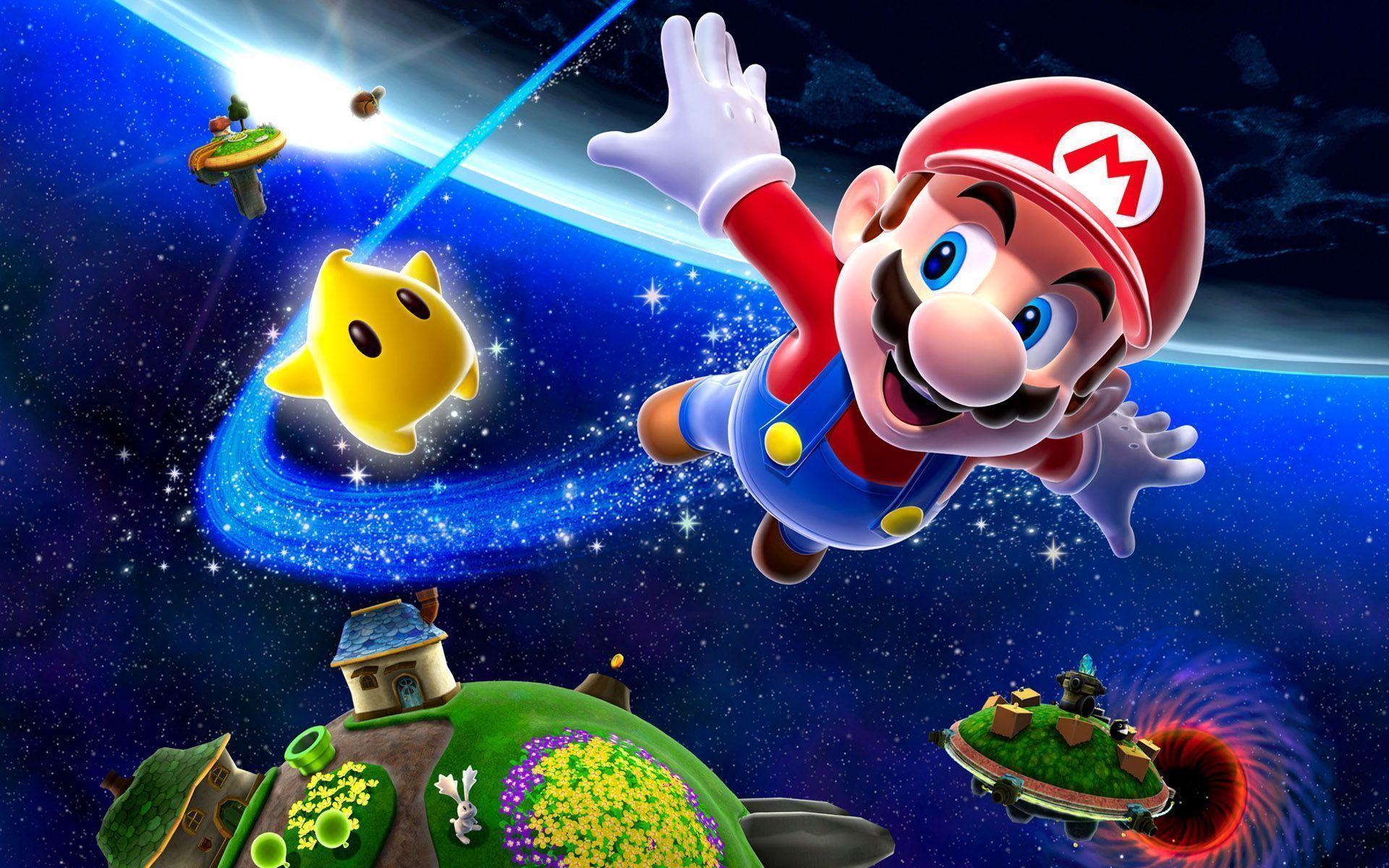 Super Mario Galaxy spazio, 1920x1200 Full HD+ WUXGA, iMac