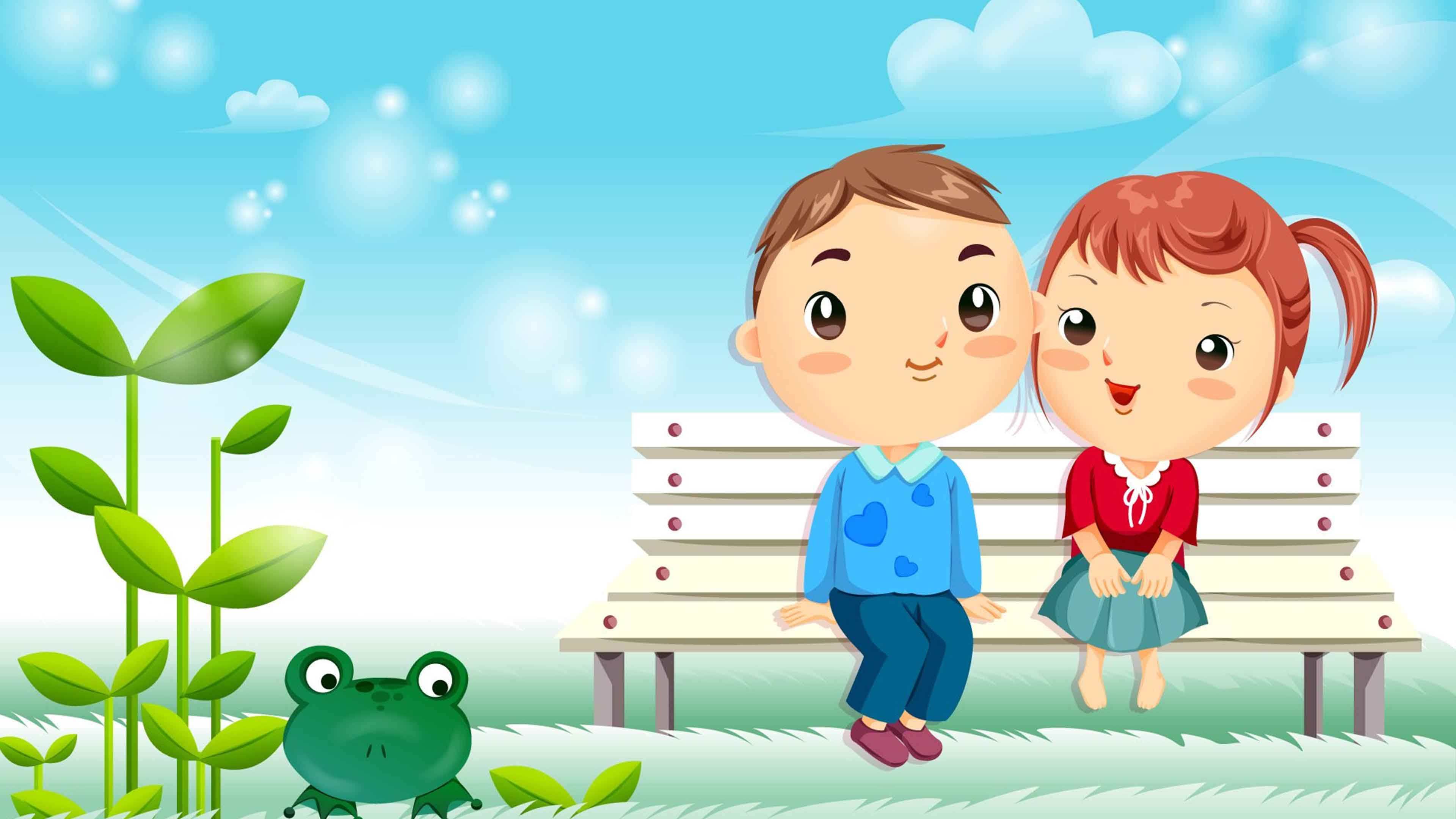 di Coppie Cartoon, 3840x2160 4K Ultra HD, Monitor 4K
