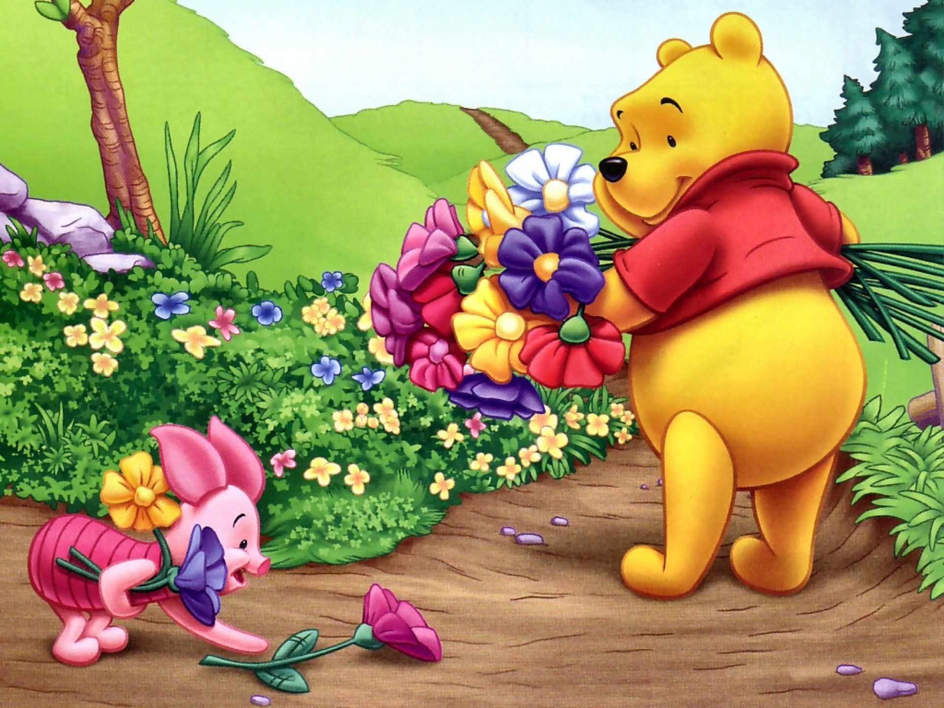 Winnie the Pooh e Pimpi fiori, Tigro e Pimpi, 1920x1440 Full HD+, PC