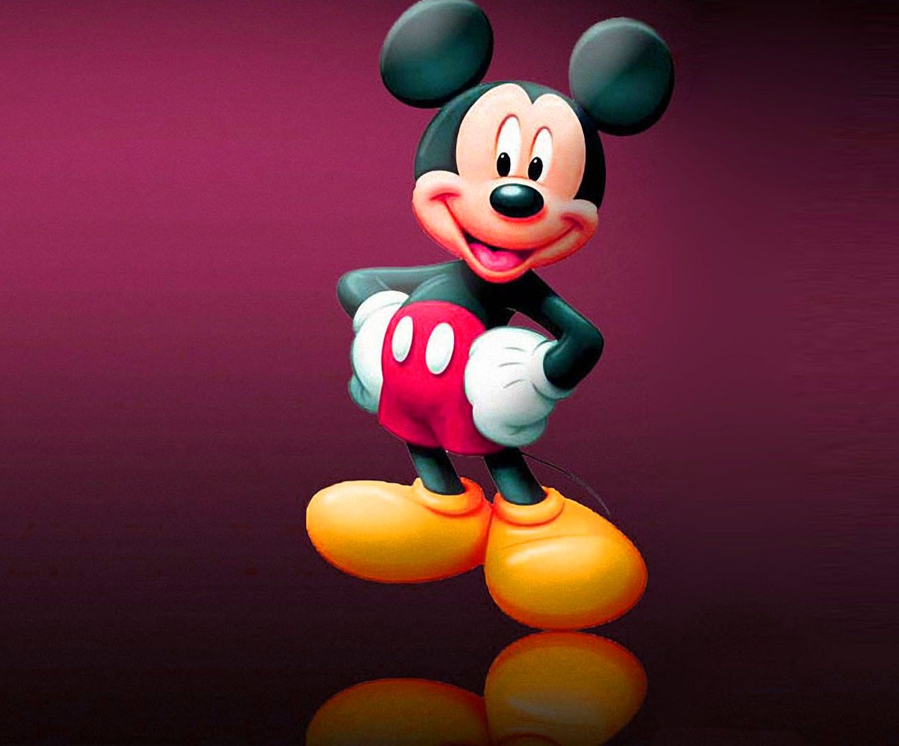 Topolino Disney sfondo viola, Mickey Mouse, 1301x1080 720p, PC