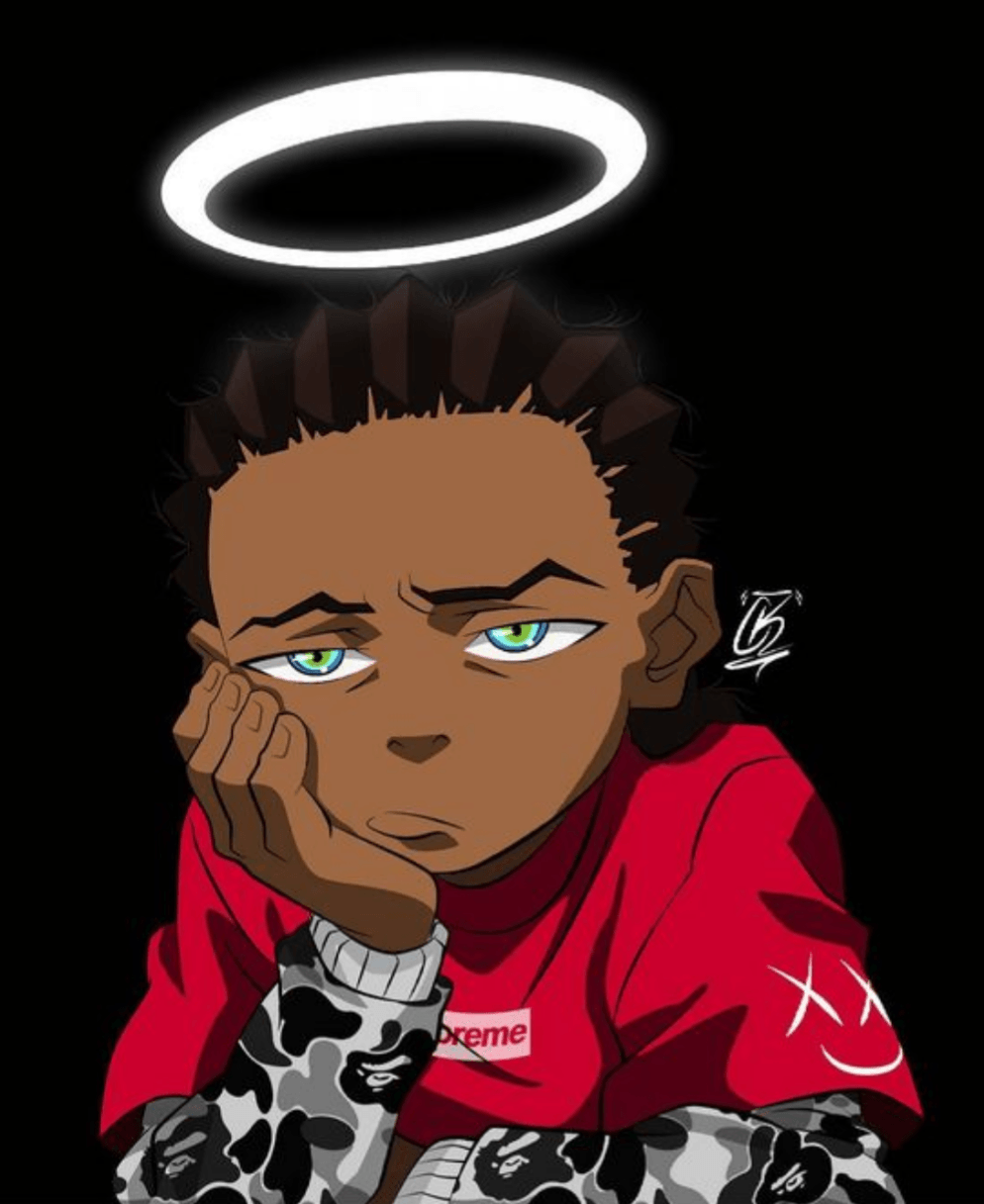 Boondocks Riley con aureola Supreme, 994x1217 Full HD Verticale, Samsung Galaxy