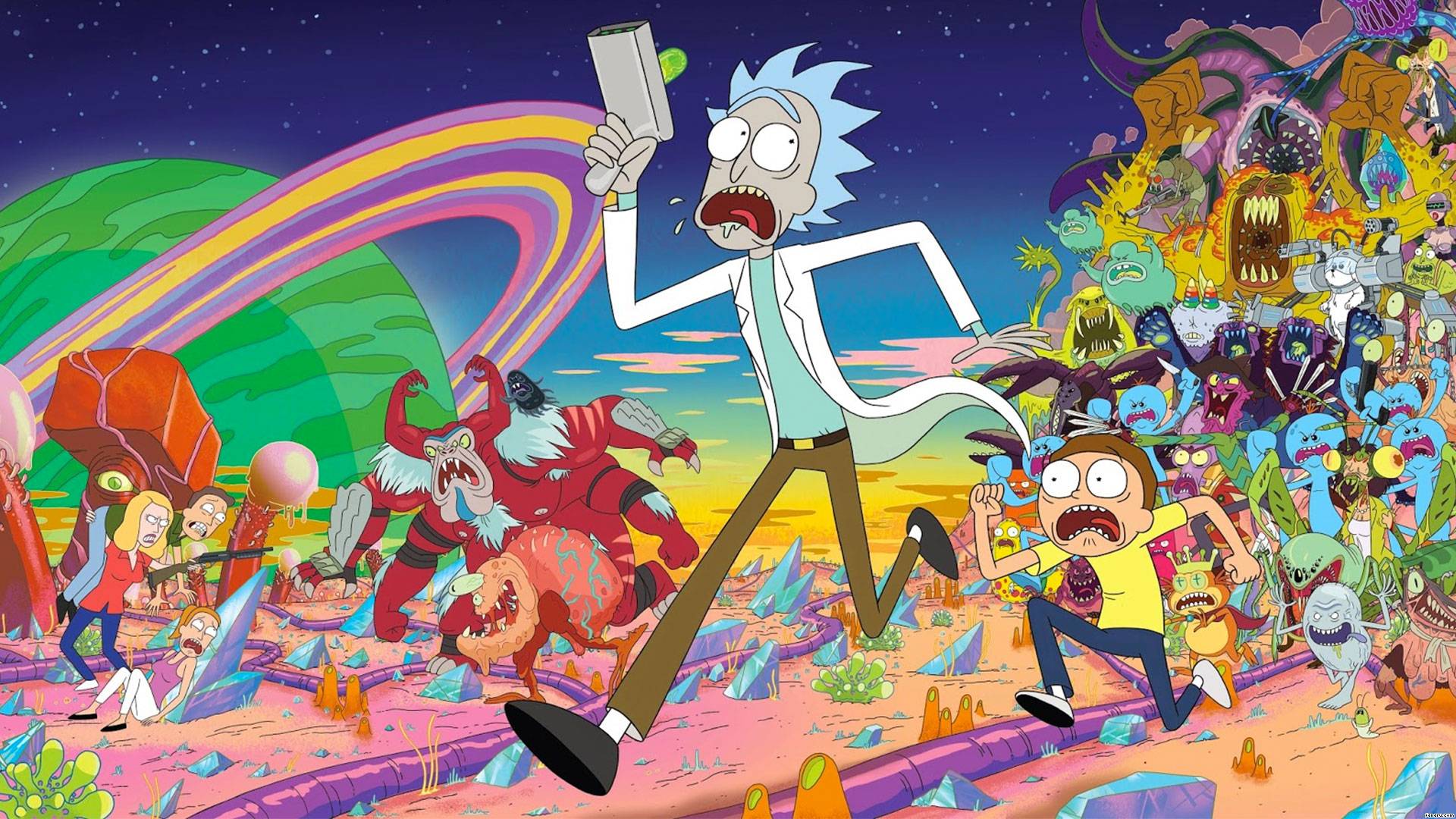 Rick e Morty scena psichedelica, 1920x1080 Full HD 1080p, Desktop