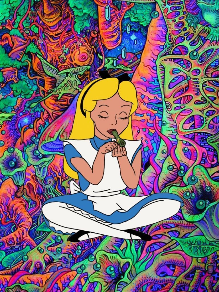 Alice nel Paese delle Meraviglie psichedelica, 768x1024 Verticale, Xiaomi