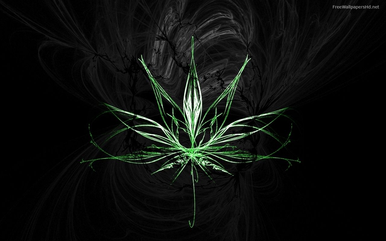 Foglia cannabis verde astratta, 1280x800 720p, Lenovo Legion