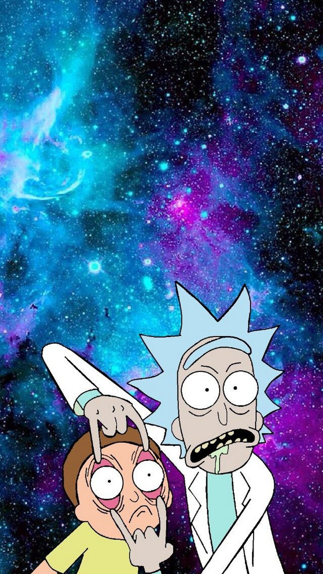 Rick e Morty spazio, 1080x1920 Full HD Verticale, Smartphone