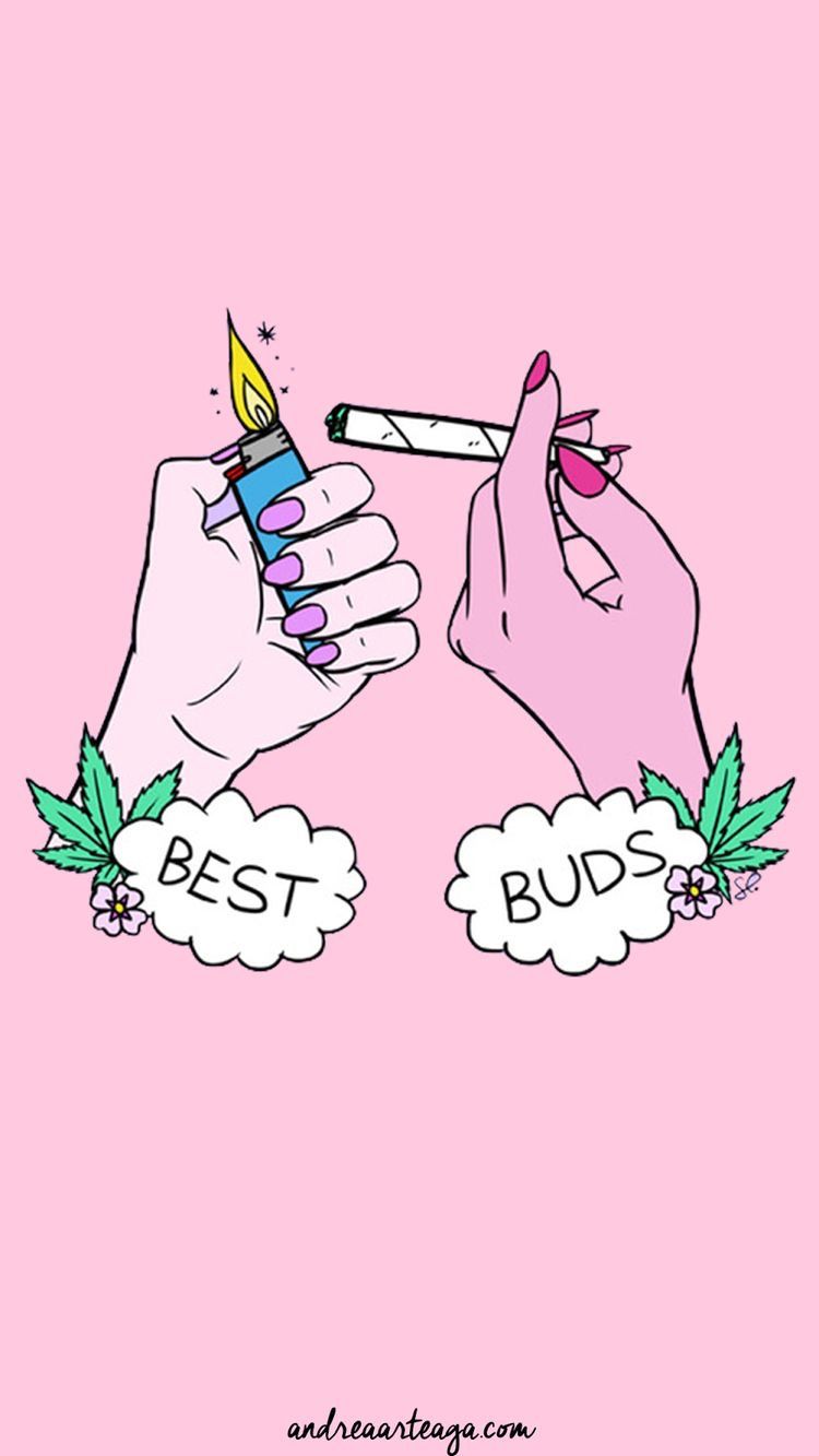 Mani cartoon con canna rosa, 750x1333 Full HD Verticale, iPhone