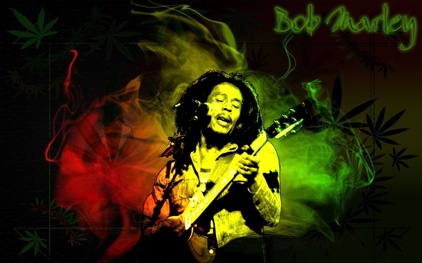 Bob Marley con chitarra rasta, 1680x1050 900p, HP Laptop