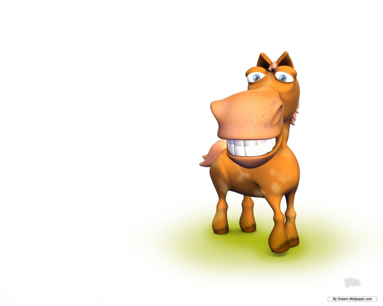 Cavallo cartone animato sorridente, 1280x1024 720p, MacBook Air