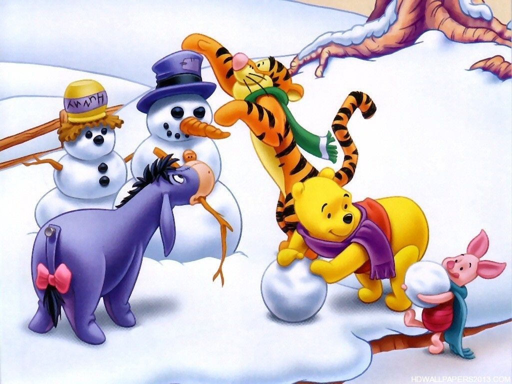 Winnie the Pooh e amici neve, Disney, 1024x768 HD, Desktop