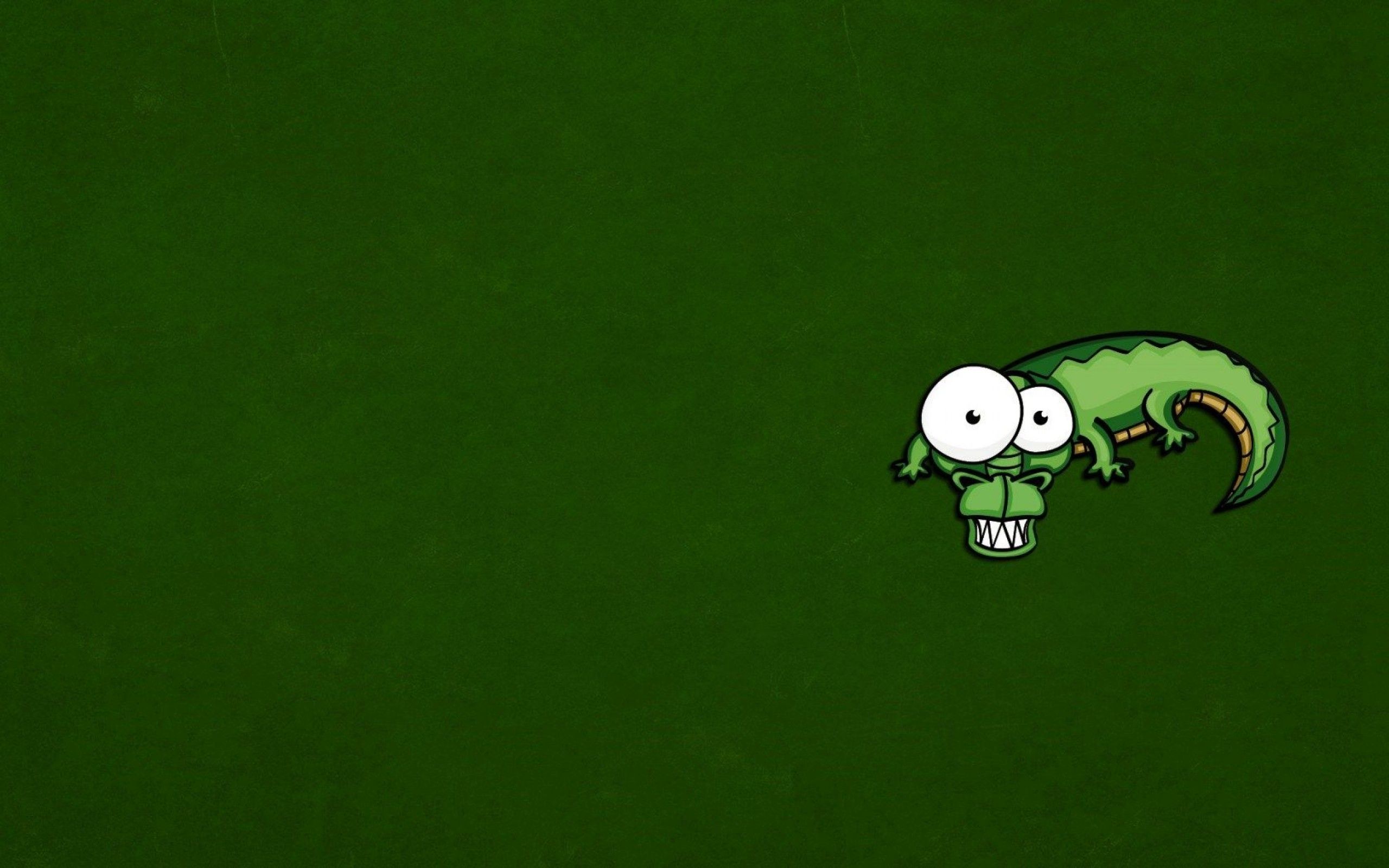 Lucertola verde cartone animato, 2560x1600 WQXGA, Desktop