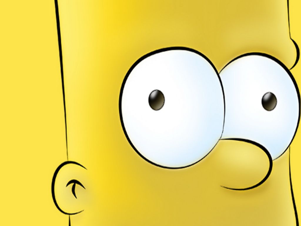 Bart Simpson faccia gialla, serie animata, 1024x768 HD, Laptop