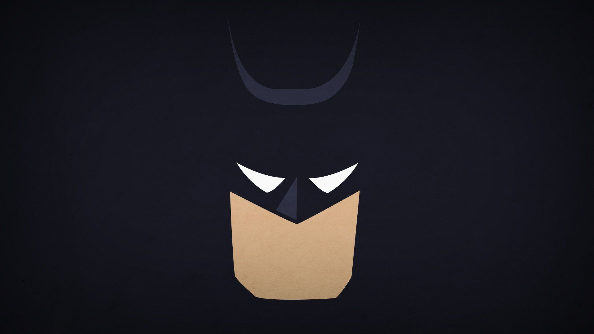 Batman minimalista scuro, DC Comics, 1920x1080 Full HD, Desktop