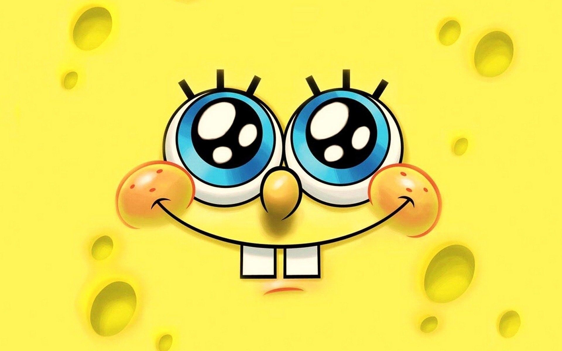 SpongeBob volto giallo primo piano, cartone animato, 1920x1200 Full HD+, PC