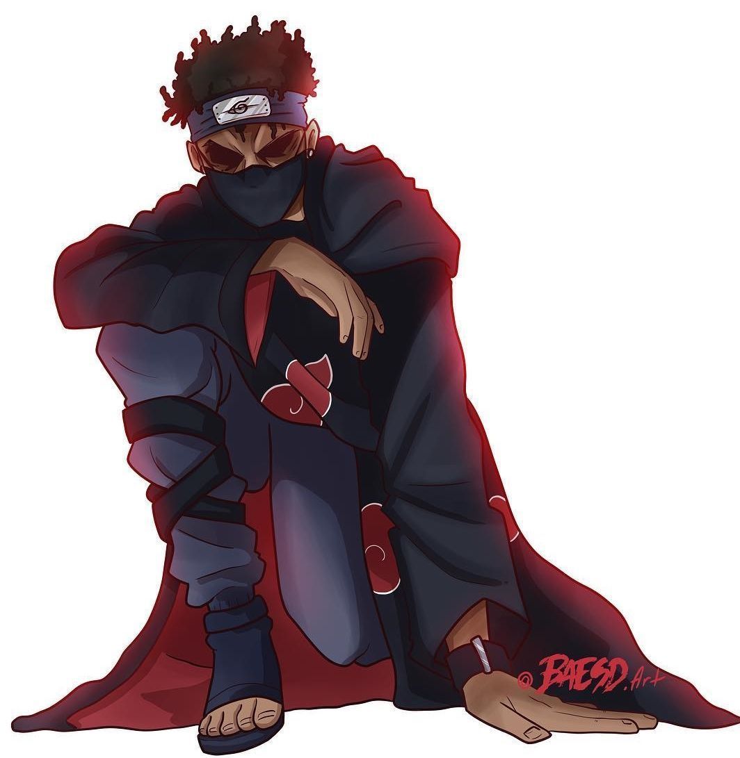 Personaggio Akatsuki stile Naruto, ninja, 1064x1091 Verticale, Mobile