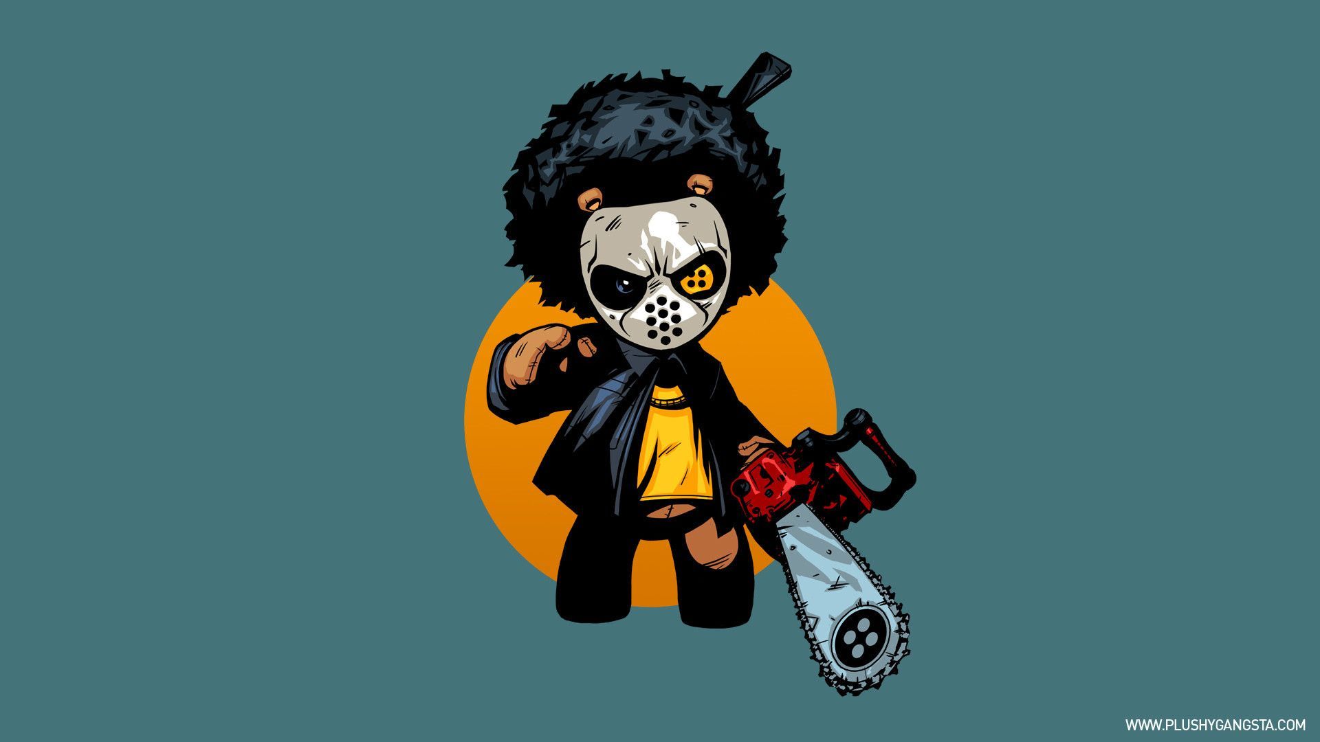 Personaggio cartone maschera hockey motosega, 1920x1080 1080p, PC
