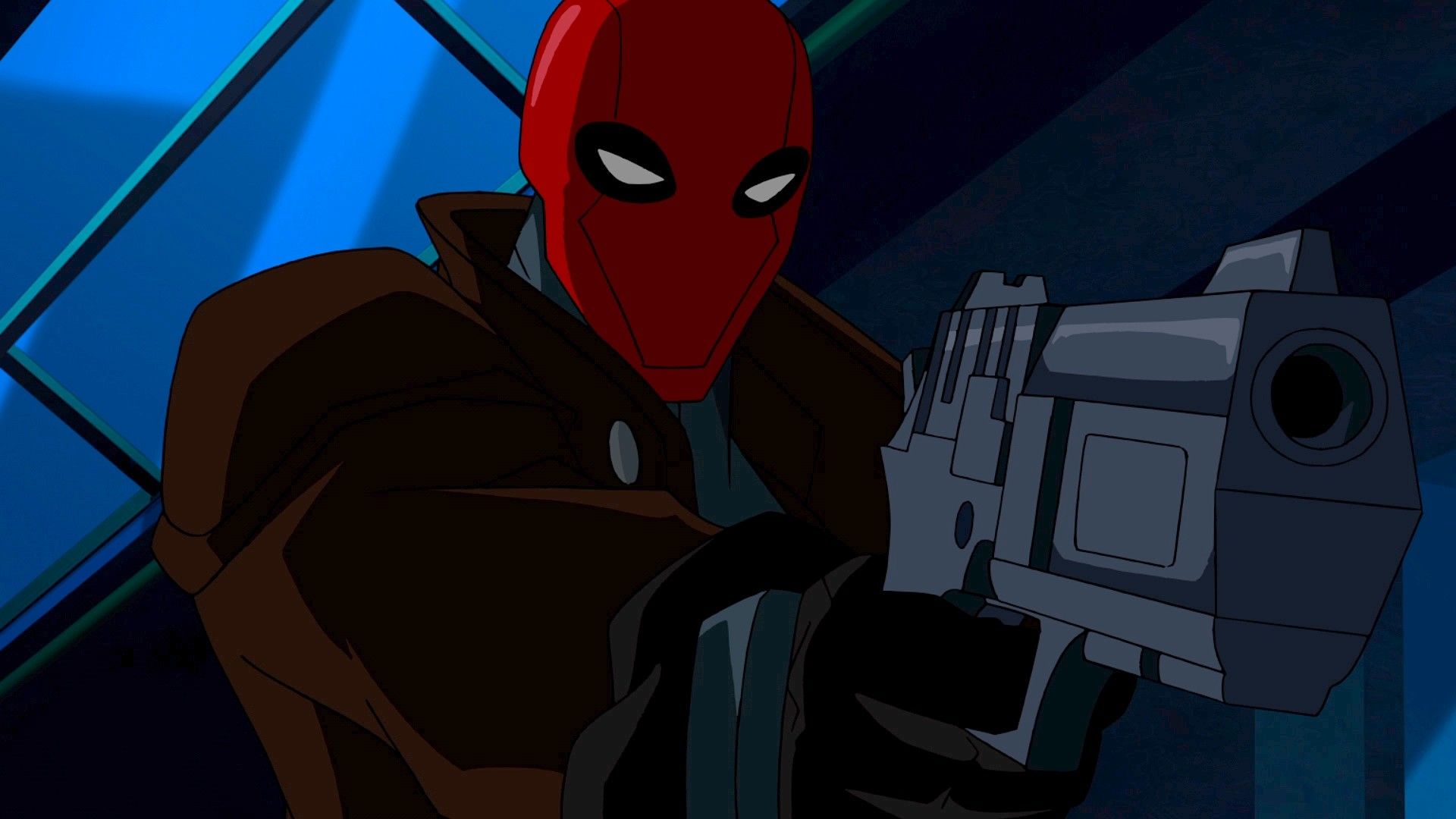 Red Hood personaggio animato armato, Jason Todd, 1920x1080 Full HD, Desktop
