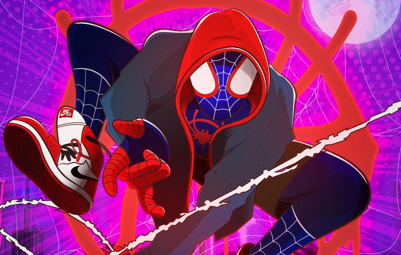 Miles Morales Spider-Man cartone, Marvel, 1332x850 HD, Desktop