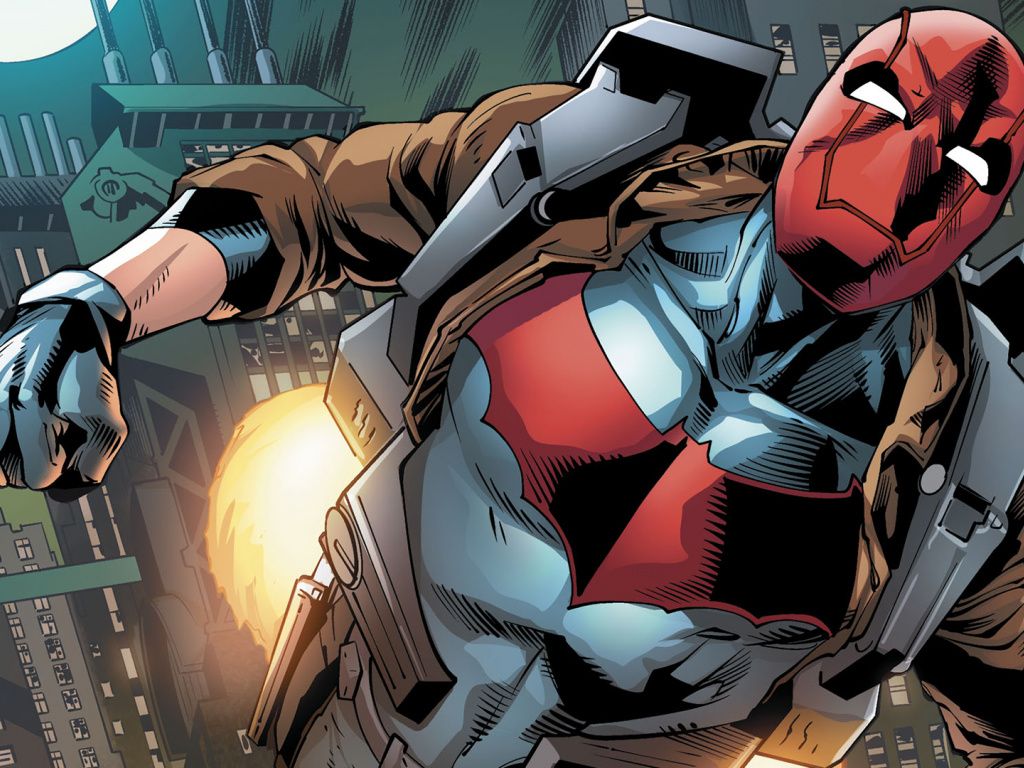Red Hood punta pistola a Bizarro, 1390x1050 HD, ROG Asus Laptop