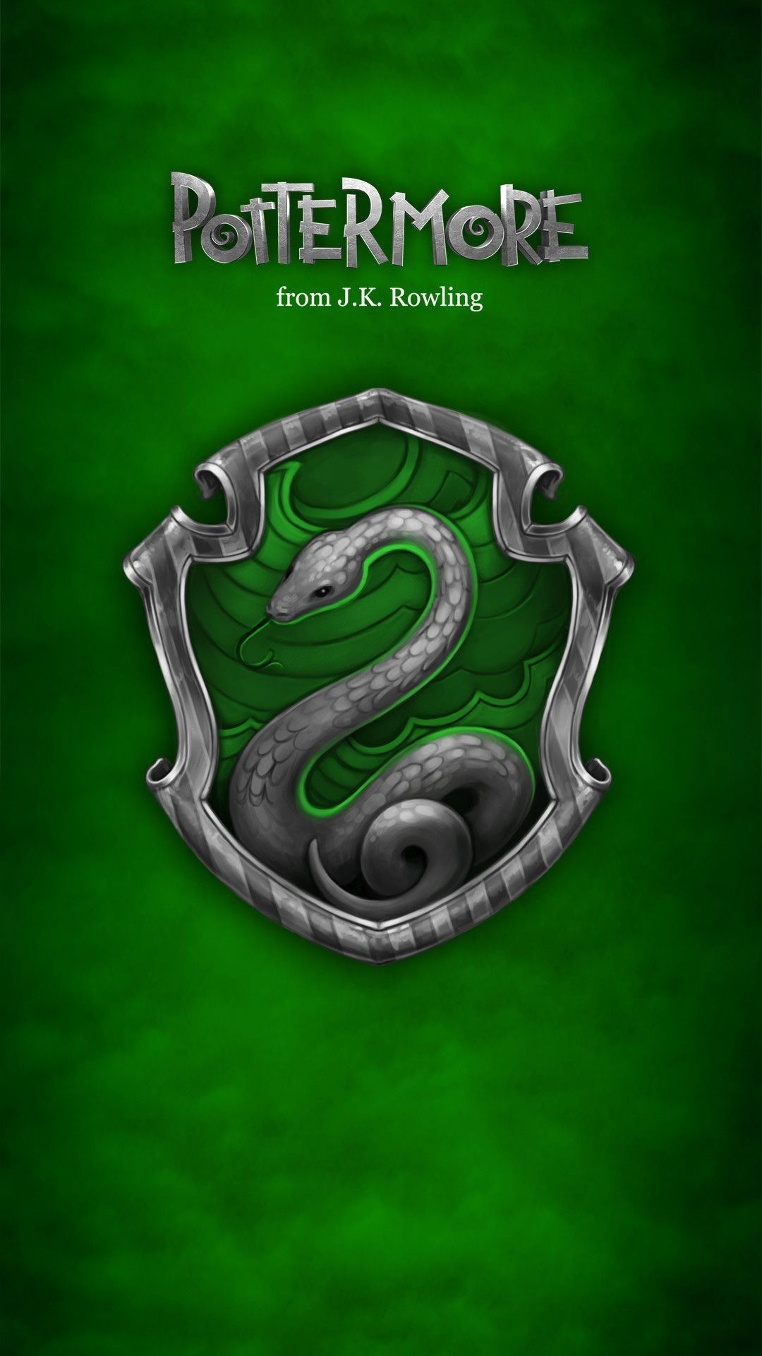 Stemma Serpeverde Harry Potter, J.K. Rowling, 1080x1920 Full HD Verticale, iPhone