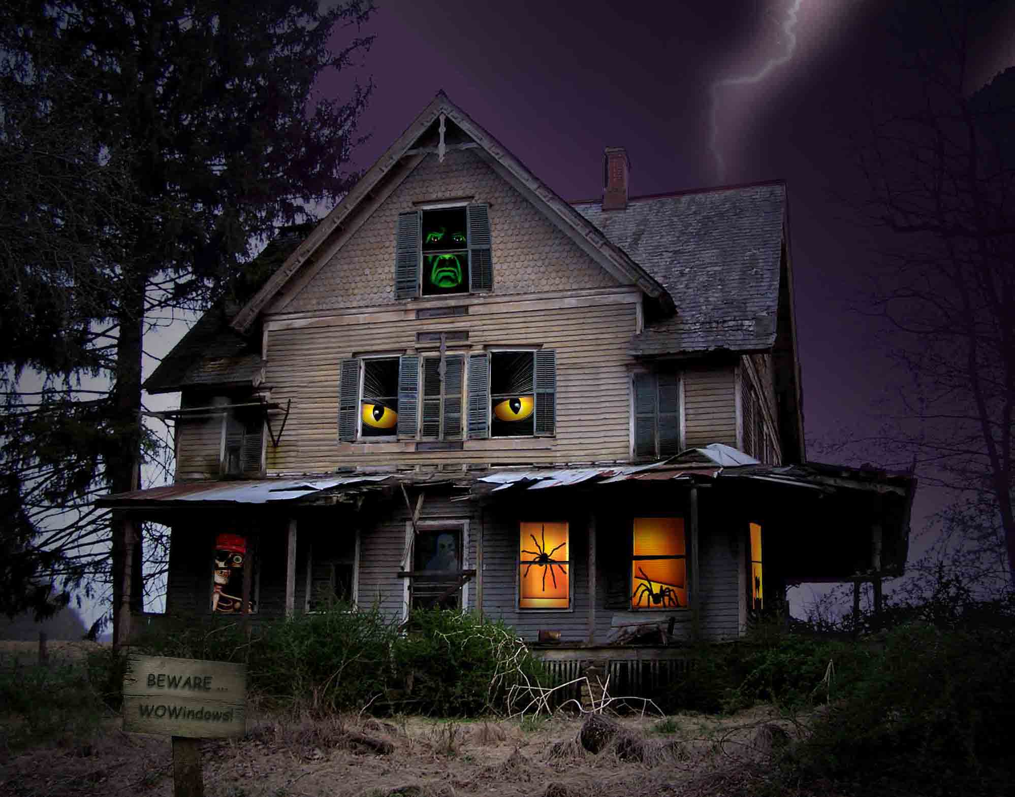 Casa stregata Halloween notturna, 1998x1570 Full HD+ WUXGA, iMac