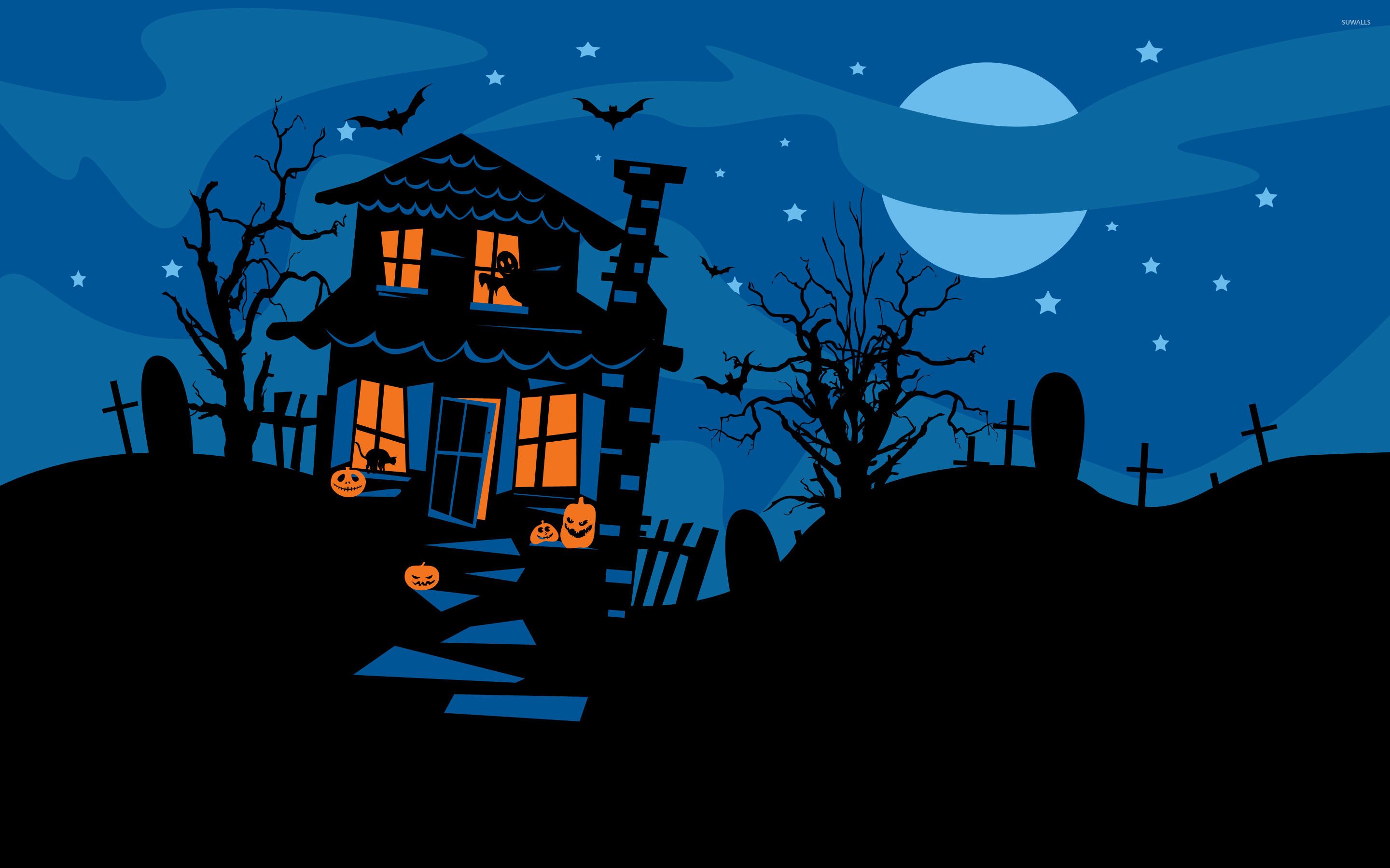 Casa stregata Halloween notte, 2880x1800 2K, PC