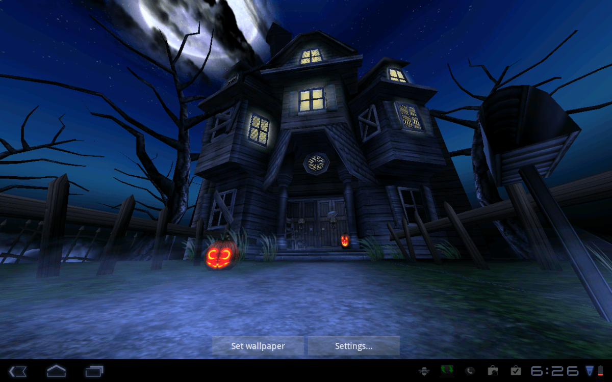 Casa stregata Halloween notte, 1200x750 HD, Desktop