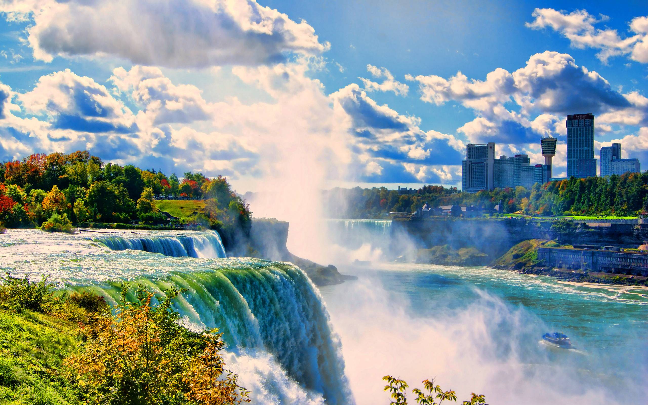 Cascate del Niagara panorama, 2560x1600 2K+, Desktop