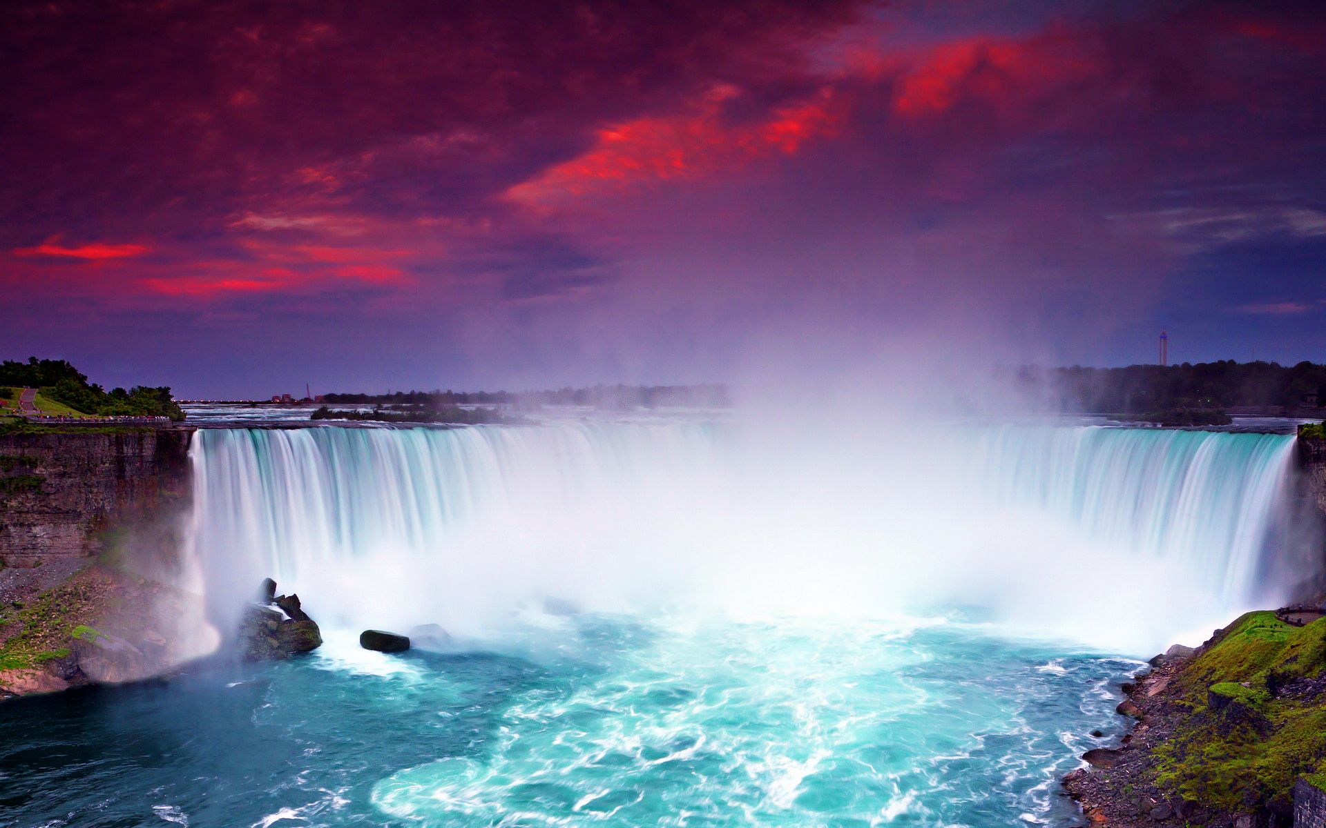 Cascate del Niagara al tramonto, 1920x1200 Full HD+ WUXGA, PC
