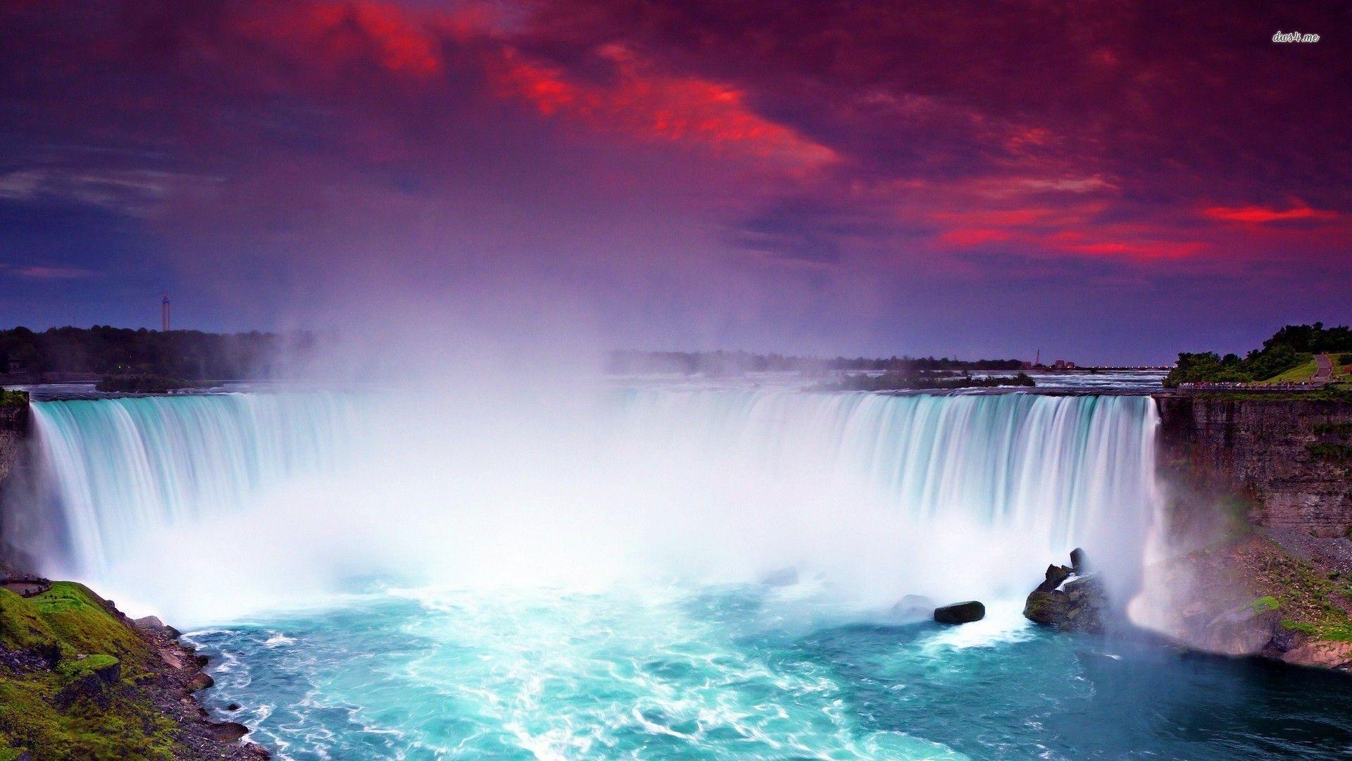 Cascate del Niagara al tramonto, 1920x1080 Full HD, PC Desktop
