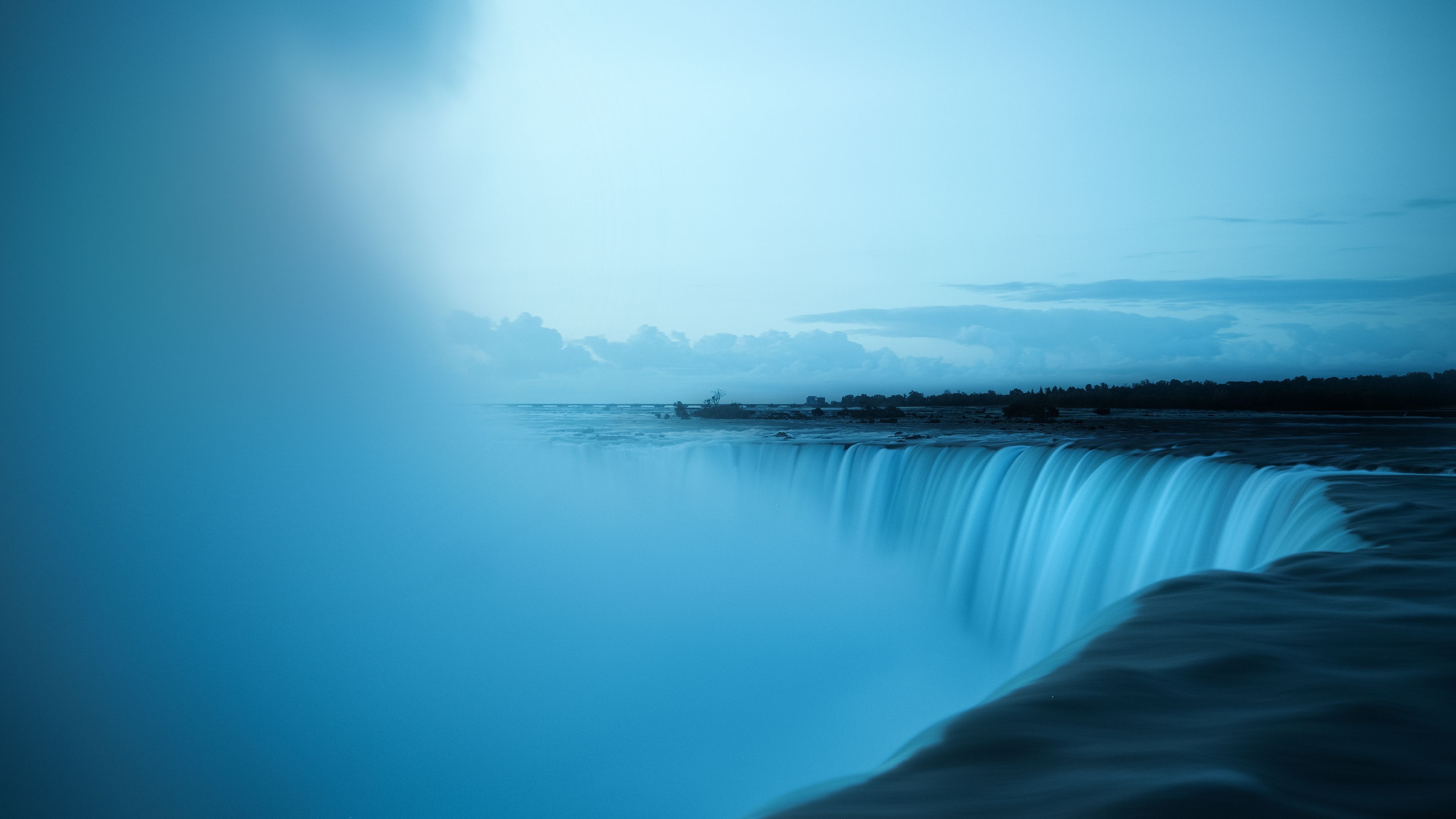 Cascate del Niagara nebbia blu, 3840x2160 4K, Monitor 4K