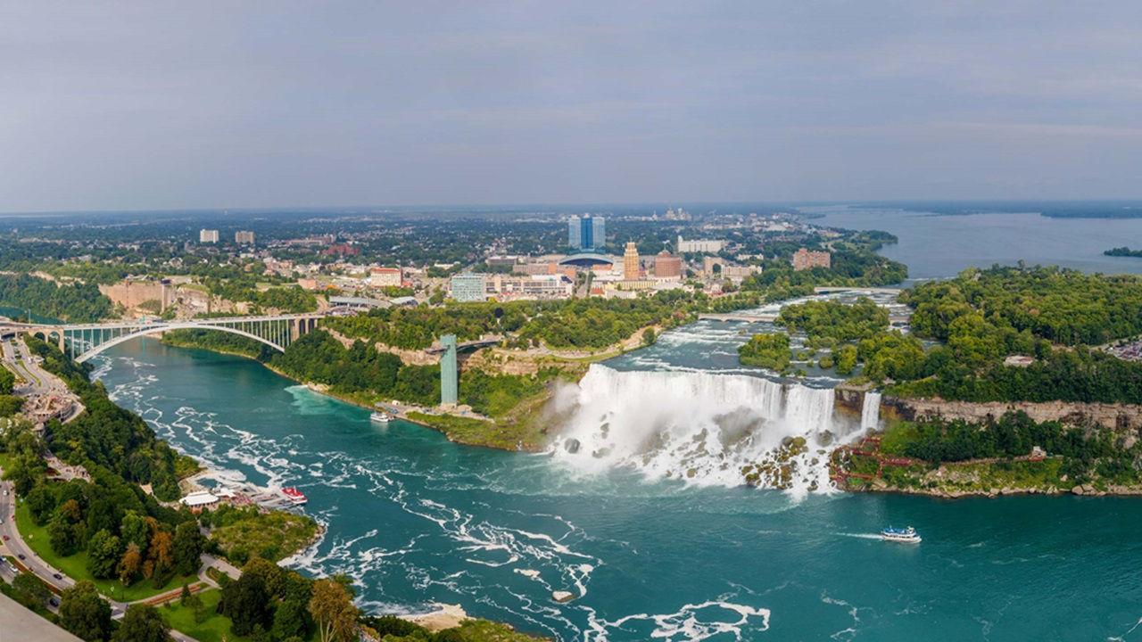Vista aerea Cascate del Niagara, 1280x720 HD, Desktop