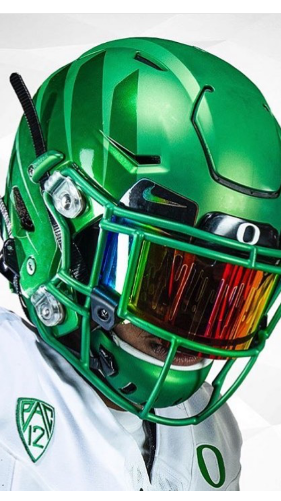 Casco verde Oregon Ducks, 1125x2001 Full HD Verticale, Smartphone
