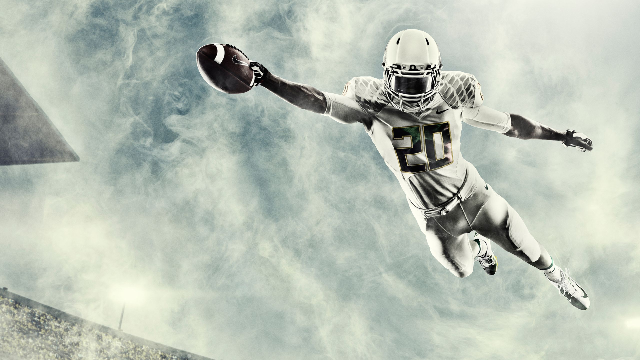 Giocatore football americano arancione nero, 1080x1920 Verticale, Telefono