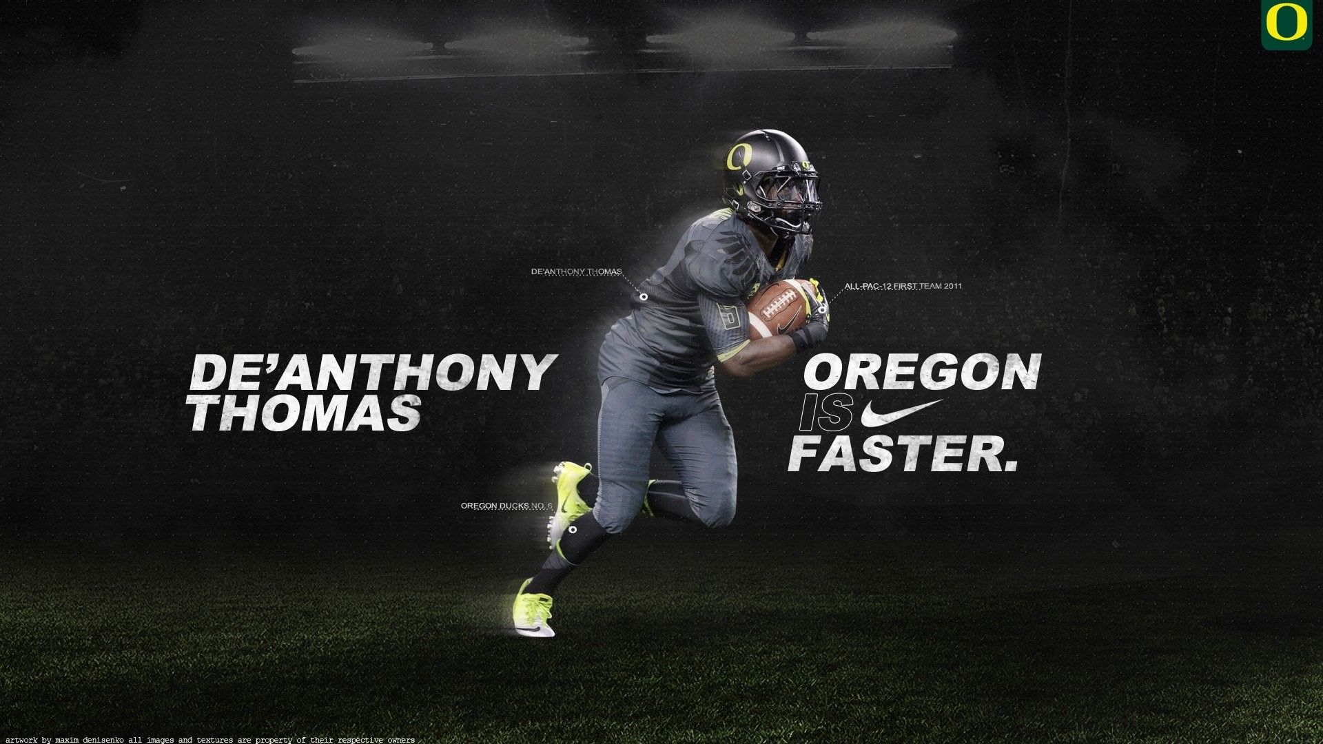 Casco Oregon Ducks giocatore football, 1920x1080 1080p, Desktop