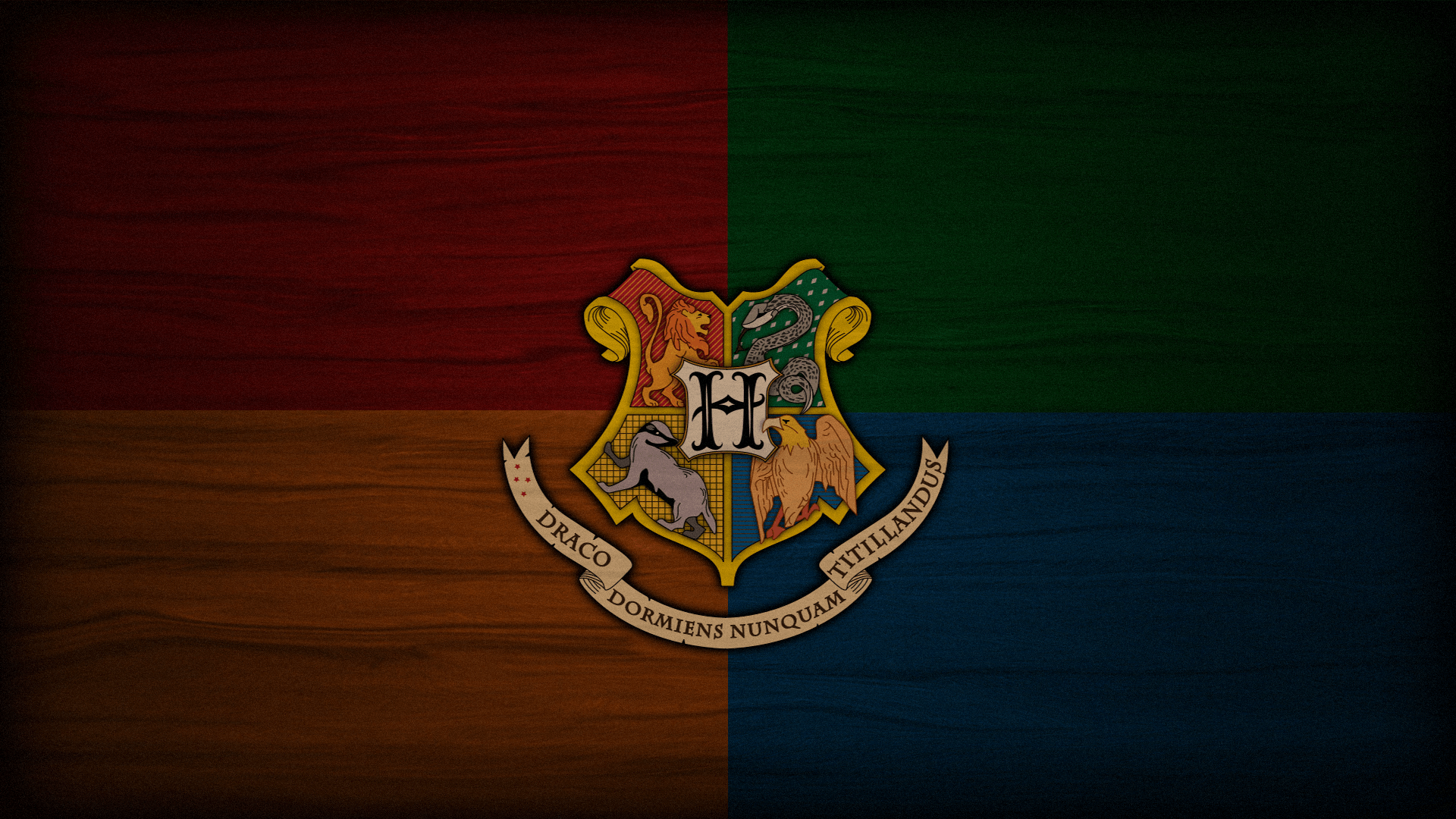 Stemma Hogwarts quattro case colorate, 1920x1080 Full HD 1080p, Monitor Gaming