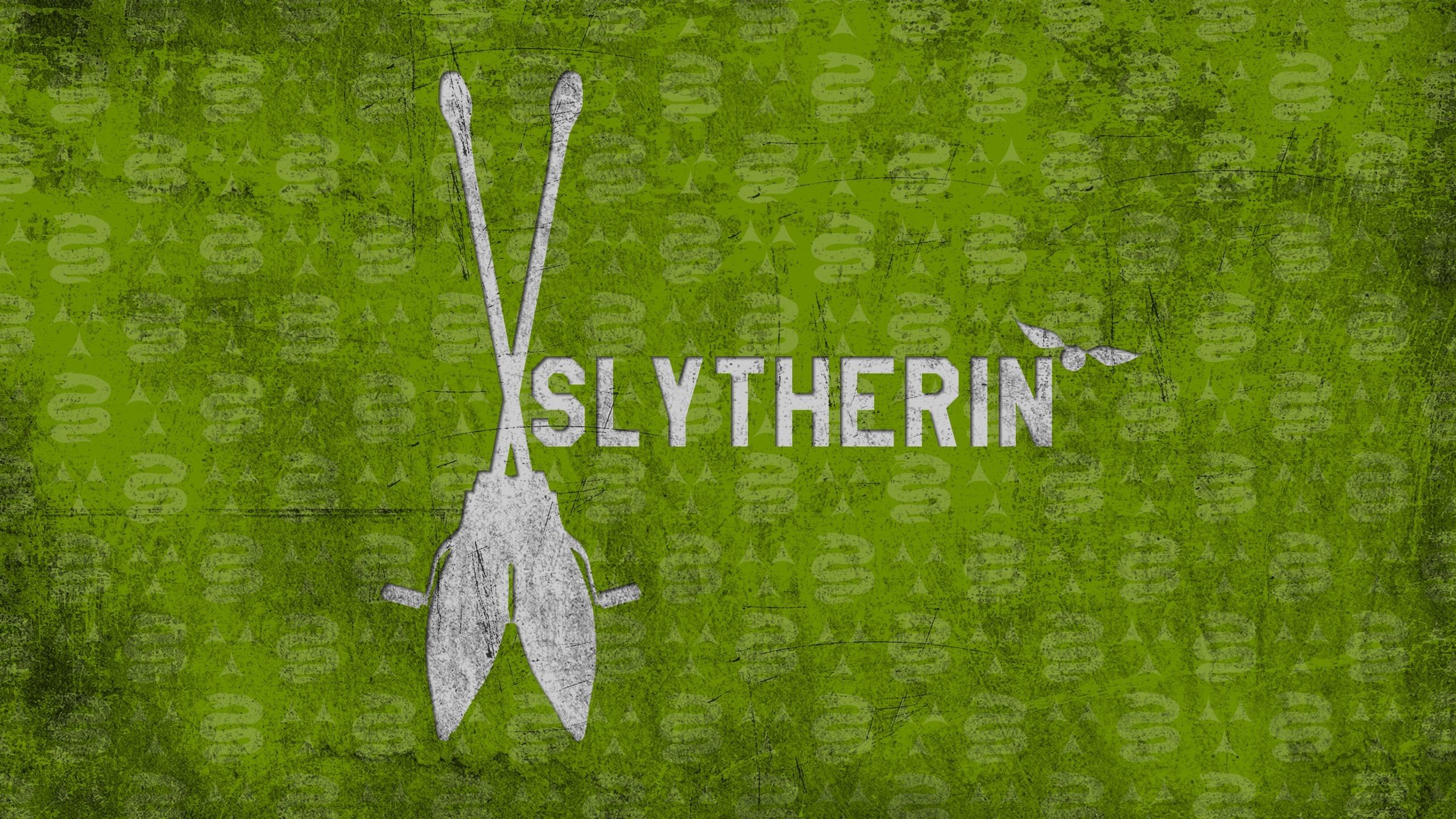 Stemma Slytherin sfondo verde, 2560x1440 1440p, Desktop