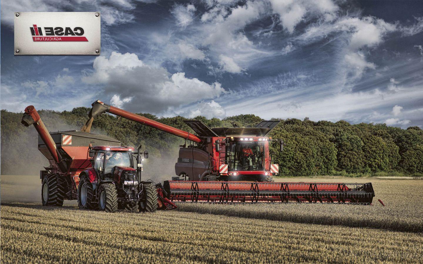 Trattore e mietitrebbia Case IH, 1440x900 HD, Desktop