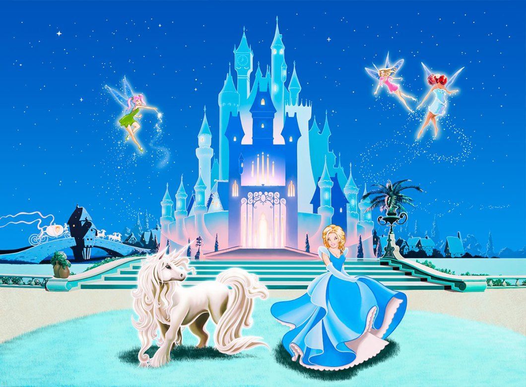 Castello principessa con fate, 1060x780 HD, PC