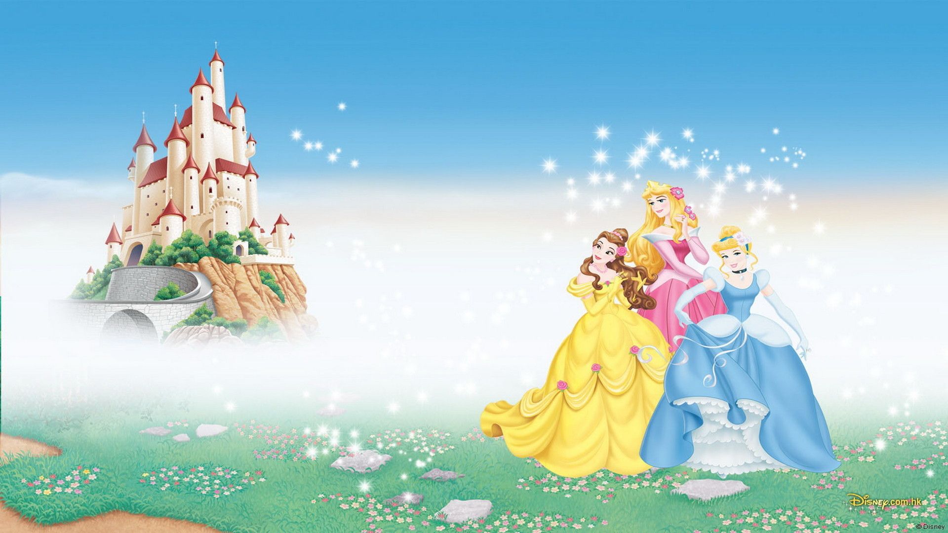 Principesse Disney castello rosa, 1920x1080 Full HD 1080p, PC