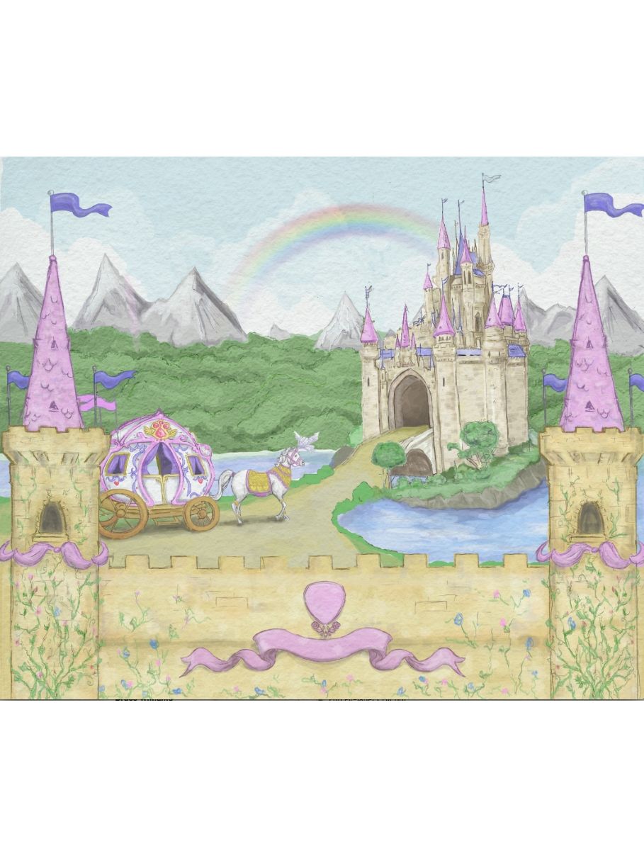 Castello da principessa con arcobaleno, 909x1211 Verticale, Mobile