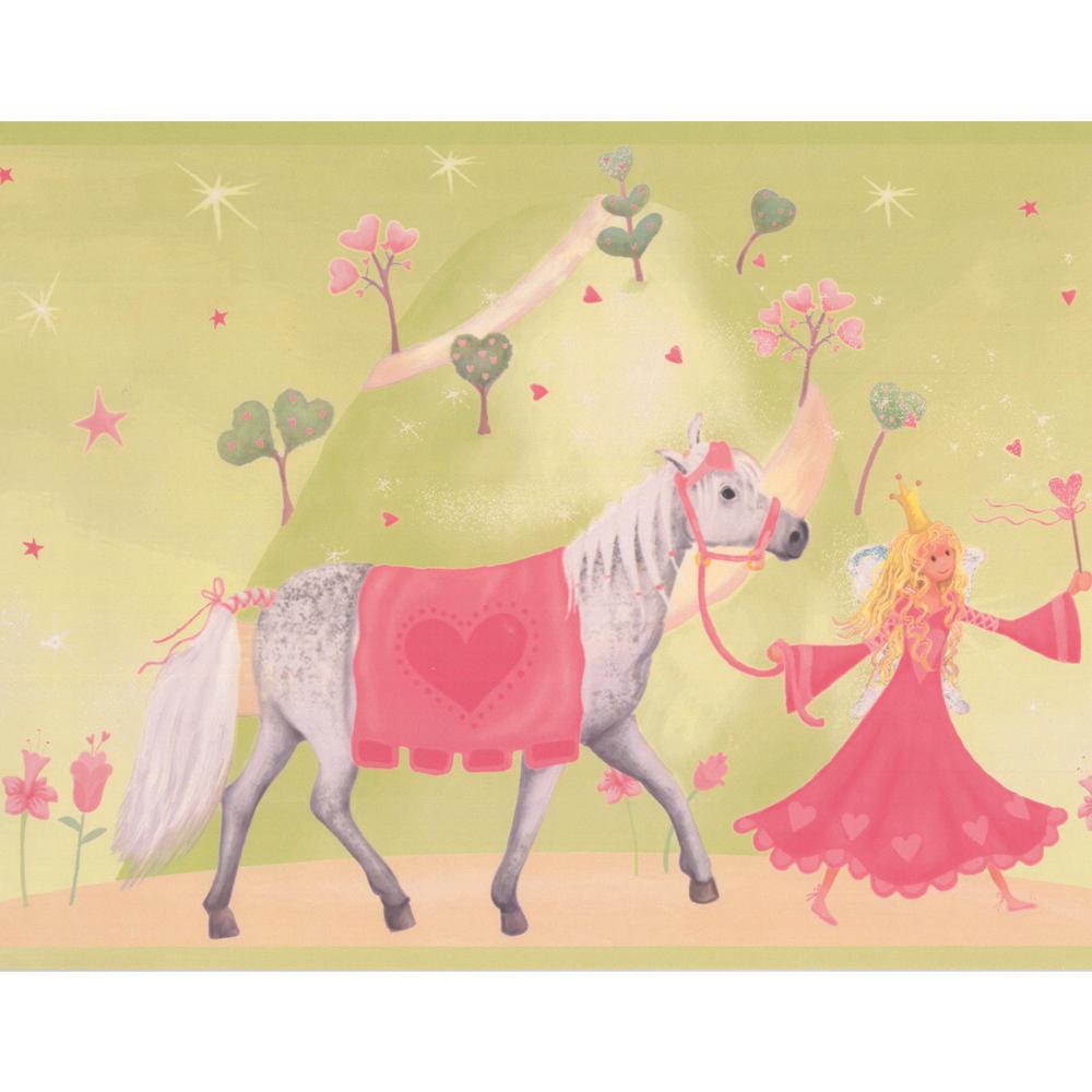 Principessa con cavallo bianco rosa, 1000x1000 HD, Desktop