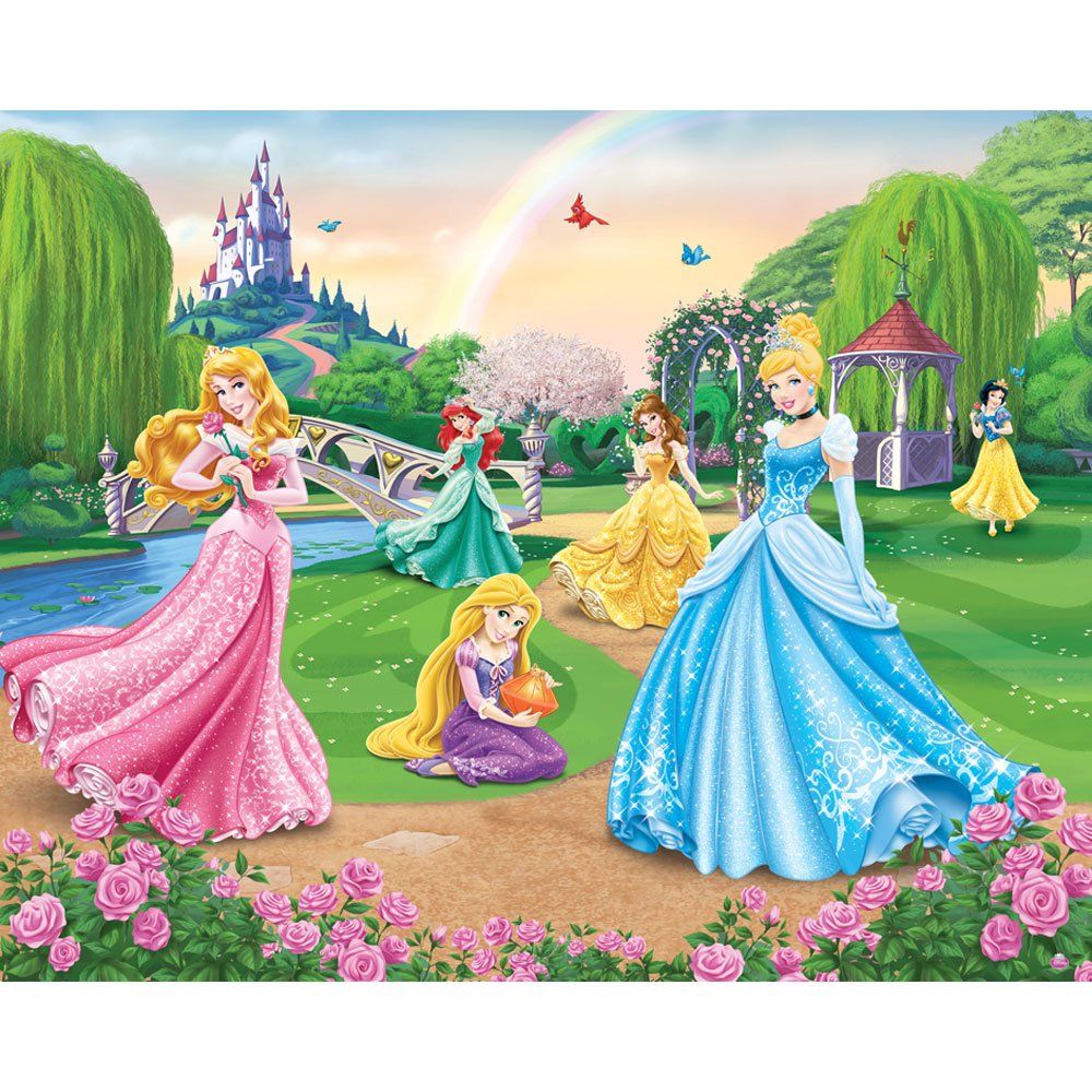 Principesse Disney castello giardino, 1000x1000 HD, PC