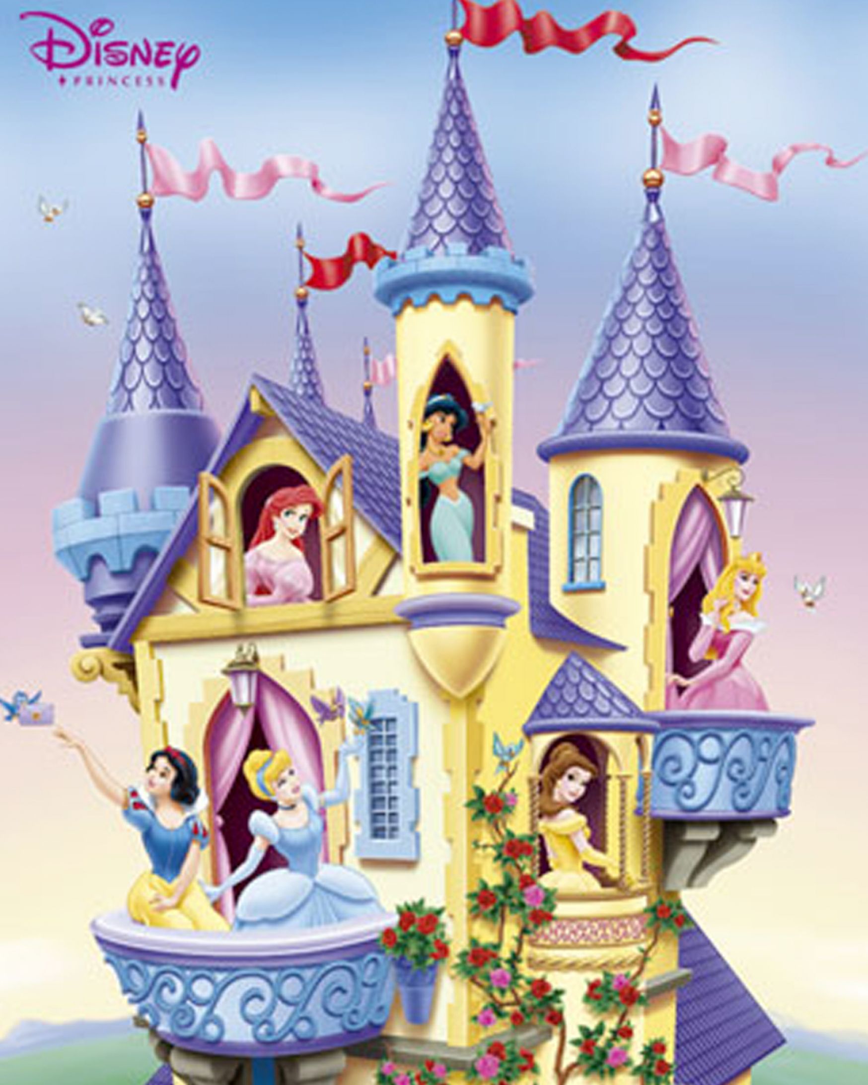 Castello Principesse Disney, classici d'animazione, 1748x2185 Verticale, Telefono