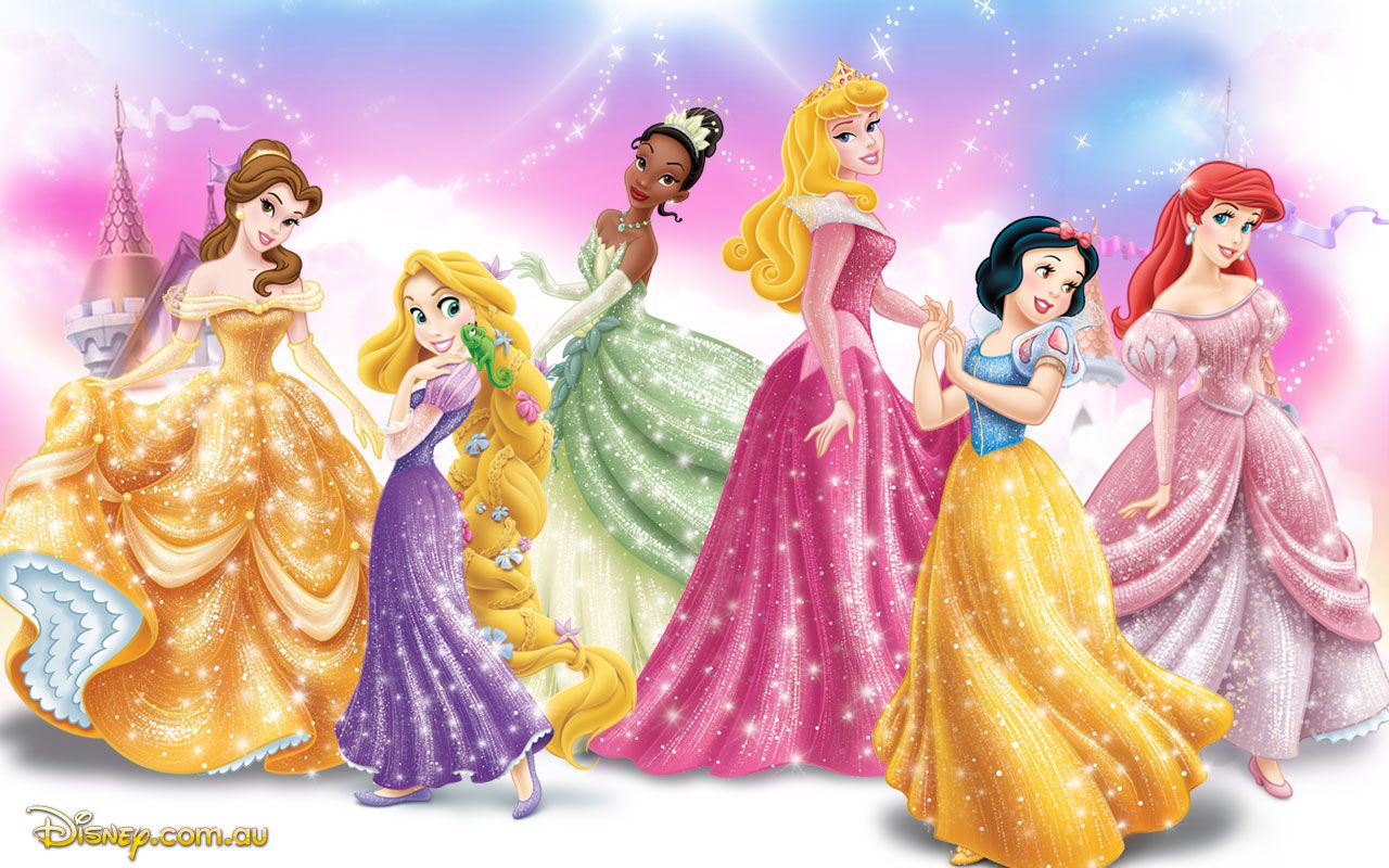 Adesivi principesse Disney colorate, 1000x1000 HD, Desktop