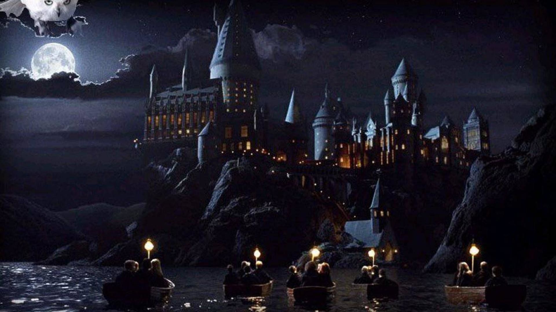 Castello di Hogwarts notturno, 1920x1080 1080p, PC Desktop